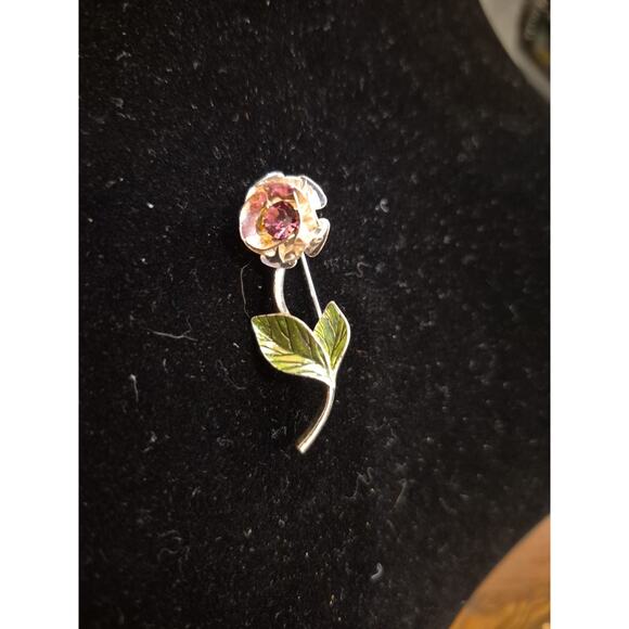 Avon Jewelry - Vintage Avon Birthstone Rose Pin - October